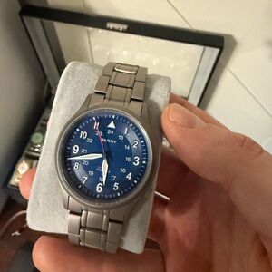 Berny Titanium Sweeping Seconds Field Watch